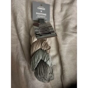 Caron X Pantone Bamboo 60% Acrylic 20% Nylon 20% Viscose Yarn NEW Sand Castle